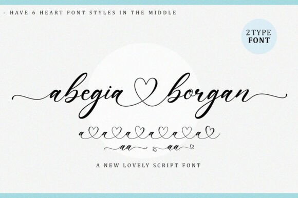 Abegia Borgan: Script Font for Romantic Design