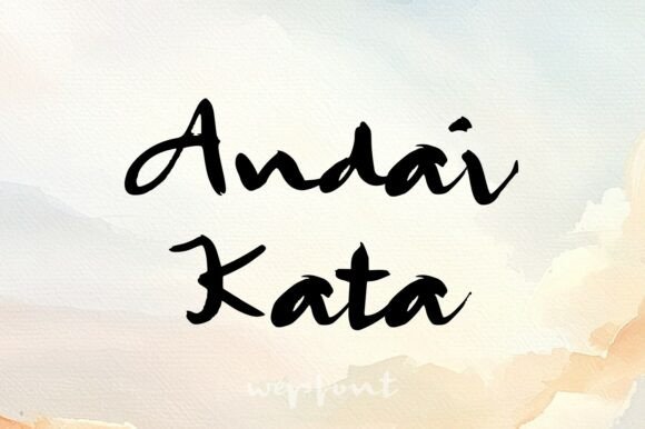 Andai Kata: The Bold Brush Script for Expressive Design