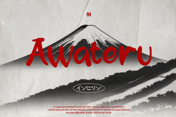 Awateru: The Handwritten Font for Mindful Design