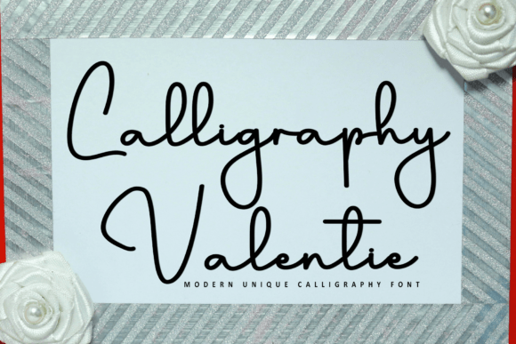 Calligraphy Valentie: Elevating Modern Design with Fluid Elegance