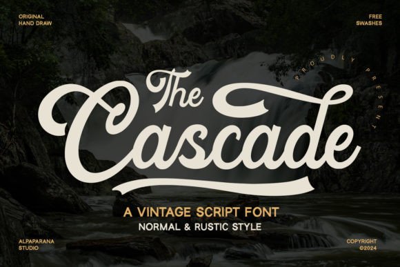 Cascade: The Vintage Script Font for Authentic Branding