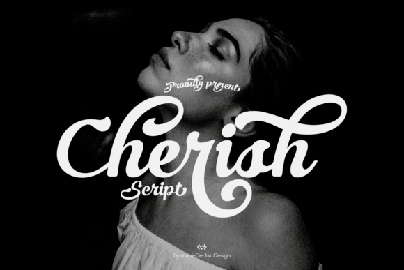 Cherish Script Font: Curly Elegance for Creative Design