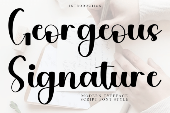 Georgeous Signature: The Bold Script for Impactful Branding