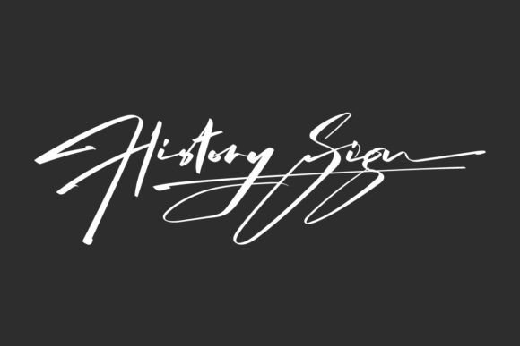 History Sign: The Bold Script Font for Modern Branding