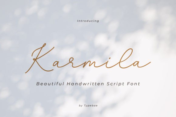 Karmila: Elevating Designs with Elegant Script Typography
