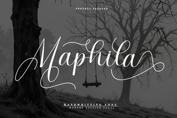 Maphila: Elevating Design with Graceful Handwritten Script