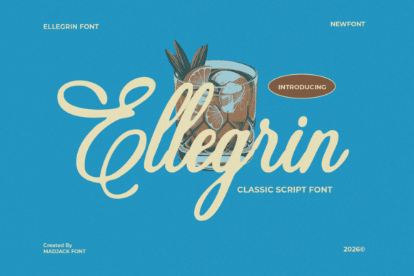 Meet Ellegrin: A Retro Script for Modern Branding