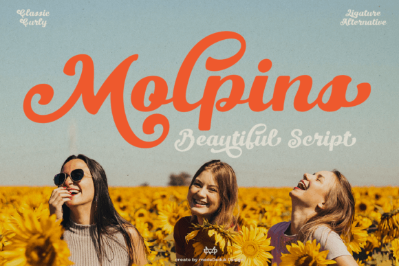 Molpins: Elevate Your Visual Design with Elegant Script Typography