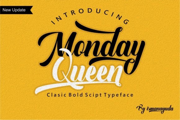 Monday Queen: The Script Font with a Modern Edge