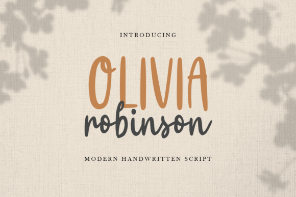 Olivia Robinson: A Font for Fun and Modern Design