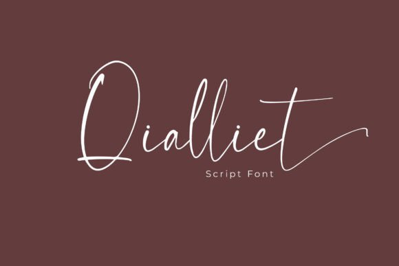 Qialliet: The Minimalist Script Font for Elegant Design