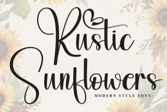 Rustic Sunflowers: A Modern Script Font for Dynamic Branding