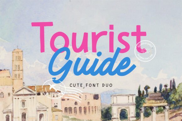 Tourist Guide: A Versatile Font Duo for Creative Projects